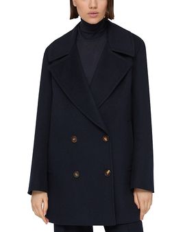 Lafayette 148 New York Lafayette 148 New York Camel Hair Double Breasted Peacoat