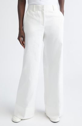 Lafayette 148 New York Lafayette 148 New York Charles Cotton & Linen Wide Leg Pants