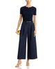 Lafayette 148 New York Lafayette 148 New York Cotton Poplin Park Wide Leg Ankle Pants - 2