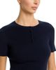 Lafayette 148 New York Lafayette 148 New York Crewneck Ribbed Short Sleeve Sweater - 4