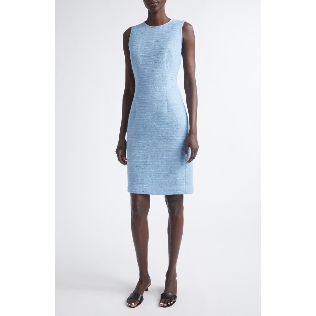 Lafayette 148 New York Lafayette 148 New York Harpson Slubbed Cotton Blend Tweed Sheath Dress
