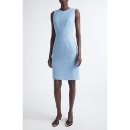 Lafayette 148 New York Lafayette 148 New York Harpson Slubbed Cotton Blend Tweed Sheath Dress