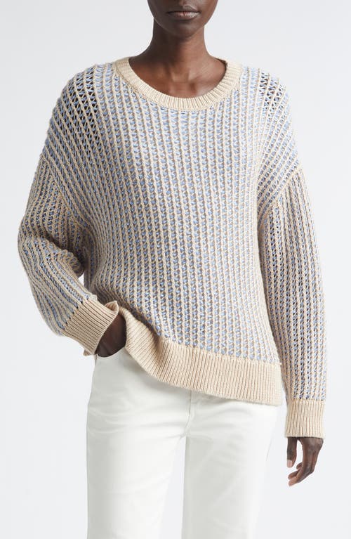 Lafayette 148 New York Lafayette 148 New York Open Stitch Cashmere & Silk Crewneck Sweater
