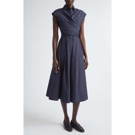 Lafayette 148 New York Lafayette 148 New York Organic Cotton Poplin Wrap Shirtdress