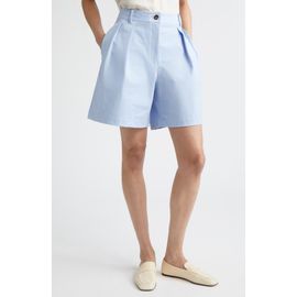 Lafayette 148 New York Lafayette 148 New York Park Pleated Techno Stretch Twill Wide Leg Shorts