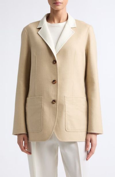 Lafayette 148 New York Lafayette 148 New York Patch Pocket Reversible Wool & Silk Blazer