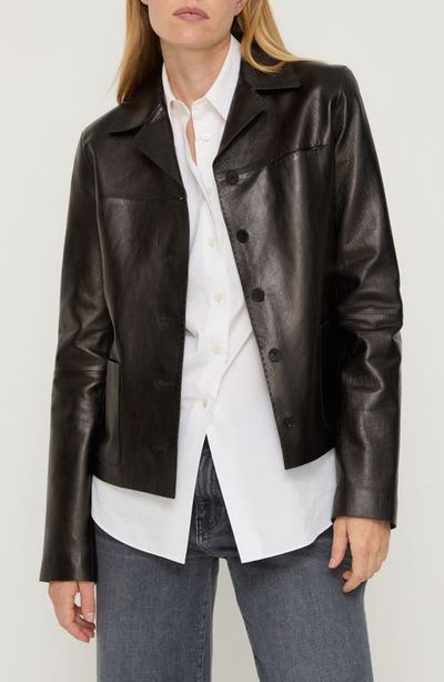 Lafayette 148 New York Lafayette 148 New York Pickstitch Leather Jacket
