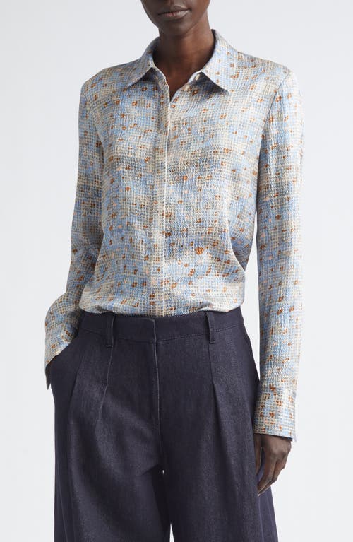 Lafayette 148 New York Lafayette 148 New York Scottie Stretch Silk Button-Up Shirt