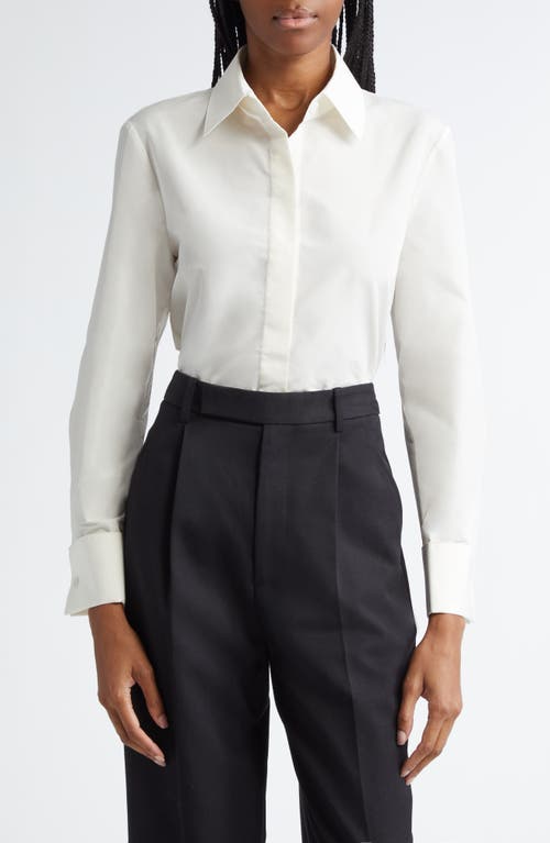 Lafayette 148 New York Lafayette 148 New York Slim Fit Taffeta Button-Up Shirt