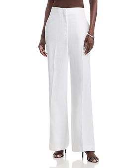 Lafayette 148 New York Lafayette 148 New York Thames Linen Wide Leg Pants