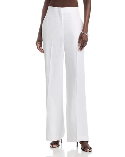Lafayette 148 New York Lafayette 148 New York Thames Linen Wide Leg Pants