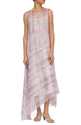 Lafayette 148 New York Lafayette 148 New York Washed Glaze Print Silk Crépon Midi Dress