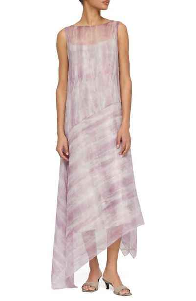 Lafayette 148 New York Lafayette 148 New York Washed Glaze Print Silk Crépon Midi Dress