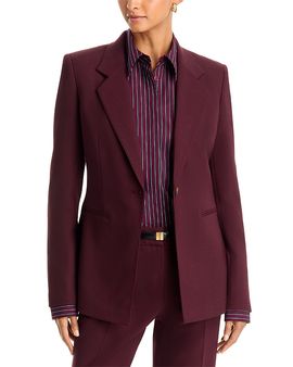 Lafayette 148 New York Lafayette 148 New York Wool-Blend Fitted Single Button Blazer