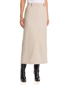 Lafayette 148 New York Lafayette 148 New York Wool-Blend Slit Back Midi Skirt