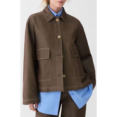 Lafayette 148 New York Lafayette 148 New York Workwear Cotton & Linen Twill Jacket