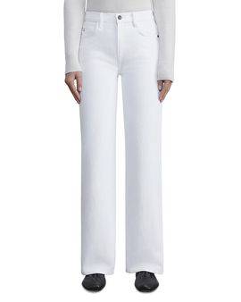 Lafayette 148 New York Lafayette 148 New York Wyckoff High Rise Wide Leg Jeans in White