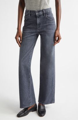 Lafayette 148 New York Lafayette 148 New York Wyckoff Stretch Denim Wide Leg Jeans