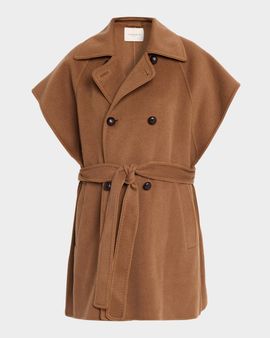Lafayette 148 New York Oversized Double-Breasted Cashmere Vest