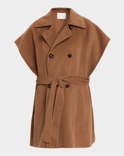Lafayette 148 New York Oversized Double-Breasted Cashmere Vest