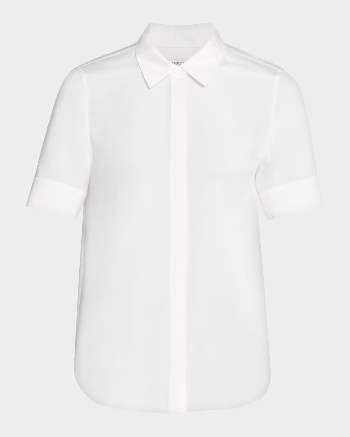 Lafayette 148 New York Scottie Button-Down Cotton Blouse