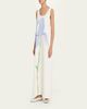 Lafayette 148 New York Sleeveless Flower Silk-Linen Maxi Dress - 4