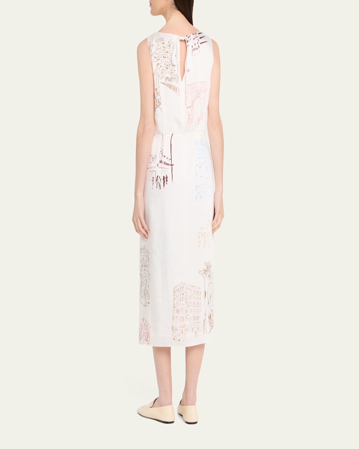 lafayette 148 new york sleeveless pleated a-line maxi dress Primary color:Red offering a fluid 