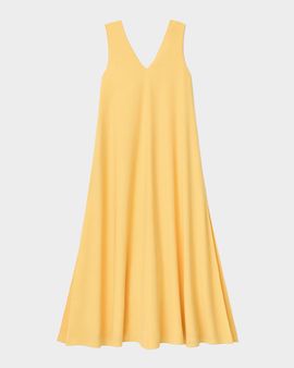 Lafayette 148 New York Sleeveless Viscose-Silk Trapeze Maxi Dress
