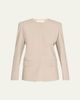 Lafayette 148 New York Stretch Wool Fitted Blazer - 1