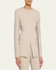 Lafayette 148 New York Stretch Wool Fitted Blazer - 4