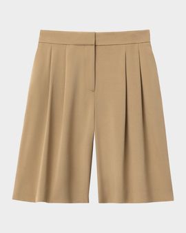 Lafayette 148 New York Sutton Wide-Leg Silk Georgette Shorts
