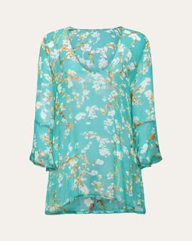 L'Agence Ansley Cherry Sheer Mini Dress