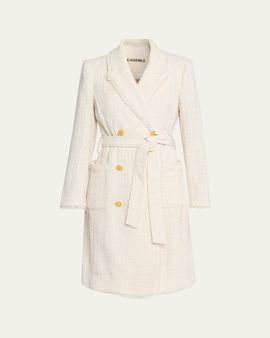 L'Agence Cooper Tweed Trench Coat