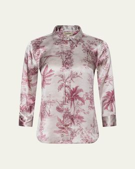 L'Agence Dani Silk Toile Blouse
