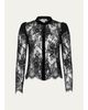 L'AGENCE Dorothea Velvet Lace Blouse - 1