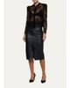 L'AGENCE Dorothea Velvet Lace Blouse - 2