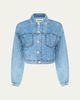 L'Agence Gaines Balloon-Sleeve Denim Jacket - 1
