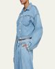 L'Agence Gaines Balloon-Sleeve Denim Jacket - 4