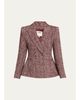 L'AGENCE Karima Herringbone Cinched Blazer - 1