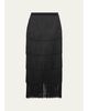 L'AGENCE Karolyn Fringe Midi Skirt - 1