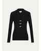 L'AGENCE Kaye Rib-Knit Cardigan Top - 1