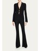 L'AGENCE Kaye Rib-Knit Cardigan Top - 2