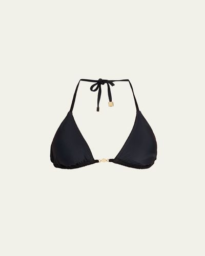 L'Agence Kristin Solid Triangle Bikini Top