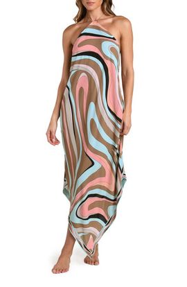 L'AGENCE L'AGENCE Abstract Swirl Elise Cover-Up Dress
