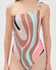 L'AGENCE L'AGENCE Abstract Swirl Karmin One-Piece Swimsuit Multi - 2