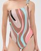 L'AGENCE L'AGENCE Abstract Swirl Karmin One-Piece Swimsuit Multi - 5