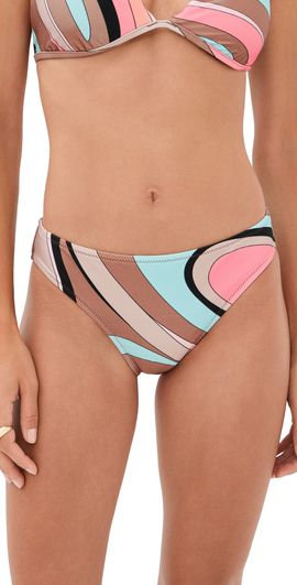 L'AGENCE L'AGENCE Abstract Swirl Nicole Bikini Bottoms Multi