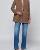 L'AGENCE L'AGENCE Aimee Relaxed Fit Double Breasted Suede Blazer - 2