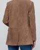 L'AGENCE L'AGENCE Aimee Relaxed Fit Double Breasted Suede Blazer - 3