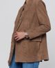 L'AGENCE L'AGENCE Aimee Relaxed Fit Double Breasted Suede Blazer - 4